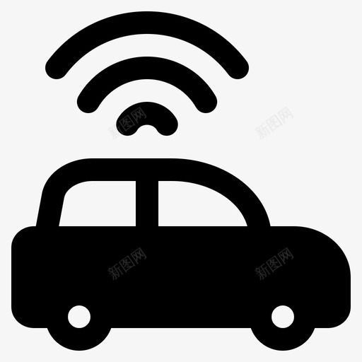 wifi信号车wifi信号车汽车svg_新图网 https://ixintu.com 信号 汽车 驾驶 出租车 交通旅游 轿车 实心