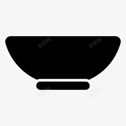 碗用餐吃饭svg_新图网 https://ixintu.com 用餐 吃饭 食物 厨房用具 感恩节