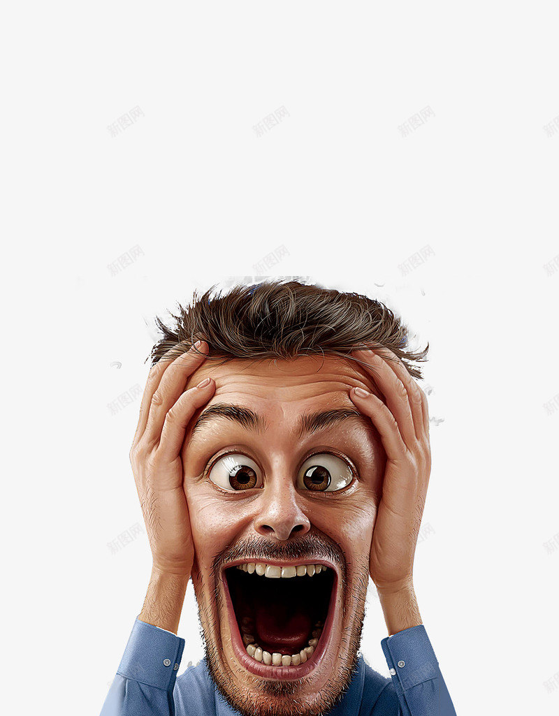 人物惊讶png免抠素材_新图网 https://ixintu.com 人物 惊讶
