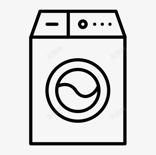 洗衣机洗衣工具svg_新图网 https://ixintu.com 洗衣机 洗衣 洗衣工 工具