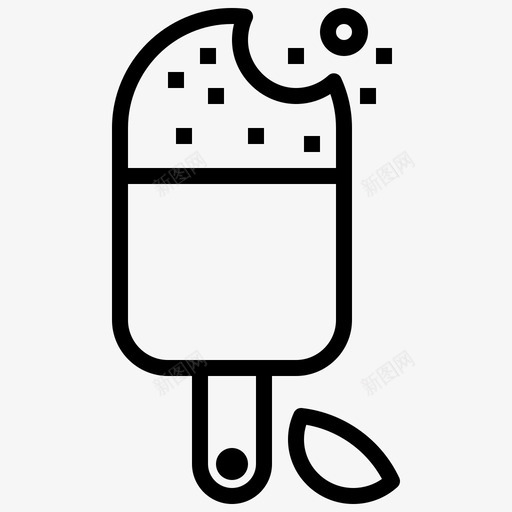 冰淇淋夏季158线性svg_新图网 https://ixintu.com 冰淇淋 夏季 线性