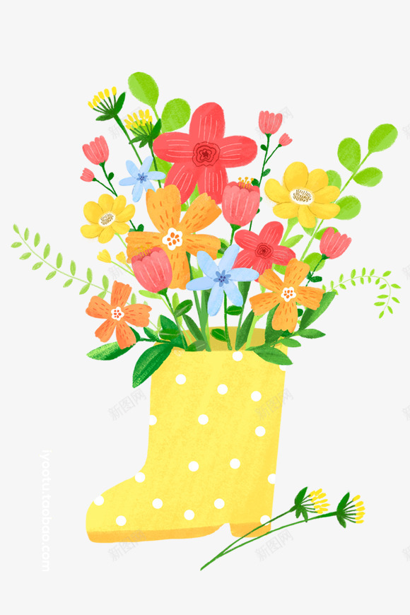春季春天鲜花手绘png免抠素材_新图网 https://ixintu.com 春季 春天 鲜花 手绘