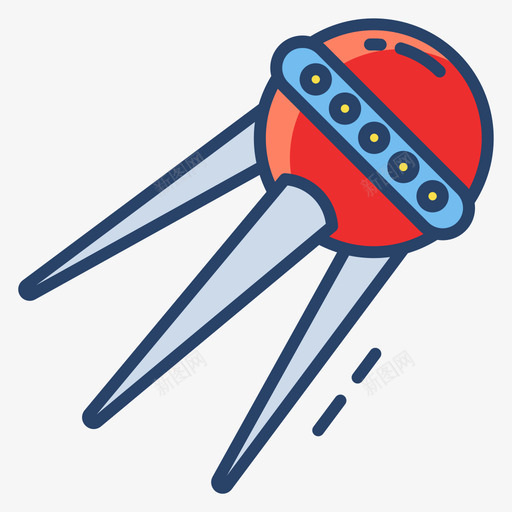 人造卫星空间230线性彩色svg_新图网 https://ixintu.com 人造卫星 空间 线性 彩色