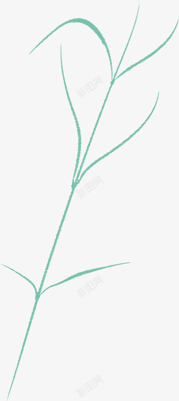 蓝绿色季节手绘节气完整插画png免抠素材_新图网 https://ixintu.com 蓝绿 绿色 季节 手绘 节气 完整 插画