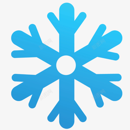 六角雪花图标png_新图网 https://ixintu.com 六角 雪花 图标