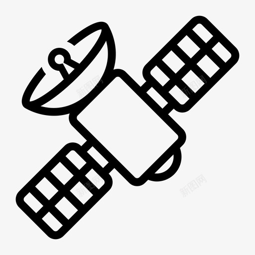 卫星天线gpssvg_新图网 https://ixintu.com 卫星 天线 航天 技术科学 概论