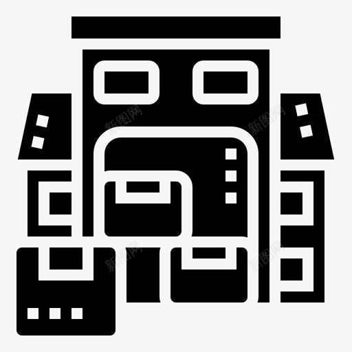 仓库货物工业svg_新图网 https://ixintu.com 仓库 货物 工业 物流 仓储物流 标志