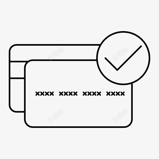 信用卡活跃受理支票svg_新图网 https://ixintu.com 信用卡 活跃 受理 支票 登记 验证 财务 司机