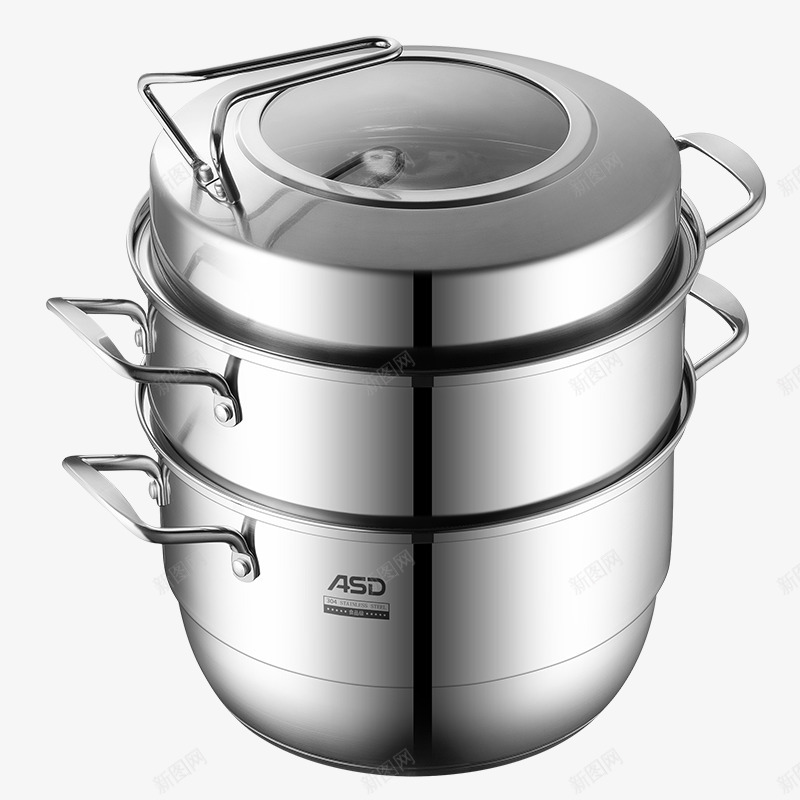 爱仕达不锈钢锅具png免抠素材_新图网 https://ixintu.com 爱仕 不锈钢 锅具