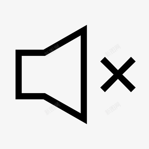 icon静音svg_新图网 https://ixintu.com 静音