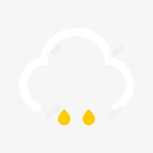 天气小雨转中雨svg_新图网 https://ixintu.com 天气 小雨 中雨