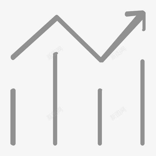 折线柱状图svg_新图网 https://ixintu.com 折线 柱状 线性