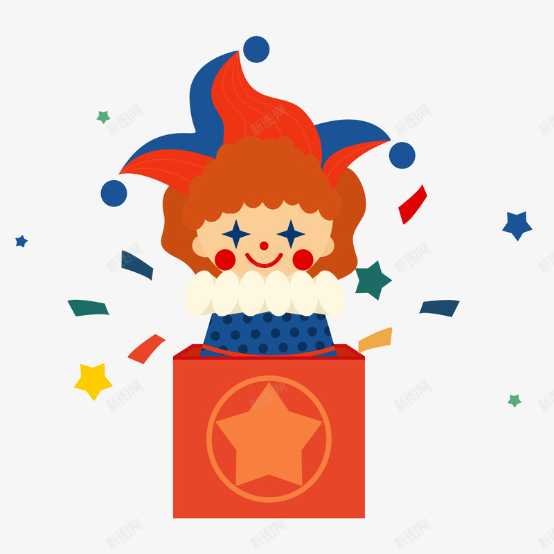 AI鼠绘卡通小丑愚人节png免抠素材_新图网 https://ixintu.com 鼠绘 卡通 小丑 愚人节