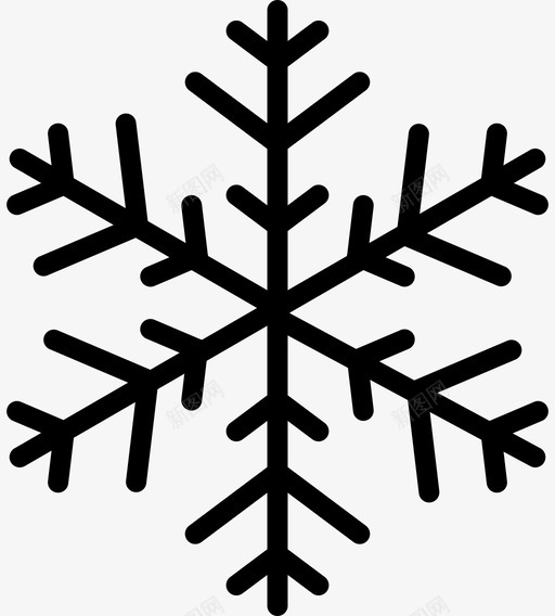 雪花空间树枝状雪花天气预报svg_新图网 https://ixintu.com 冬季 冰冻 天气预报 枝状 树枝 树枝状 水晶 独特 空间 雪花