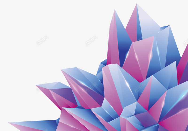 几何冰晶水晶png免抠素材_新图网 https://ixintu.com 几何 冰晶 水晶
