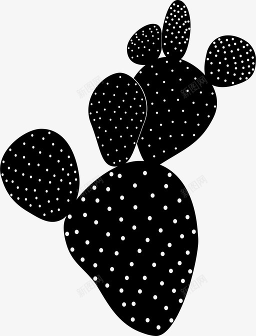 花梨仙人掌植物svg_新图网 https://ixintu.com 梨花 仙人掌 植物