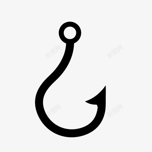 钓鱼钩鱼钩尖头svg_新图网 https://ixintu.com 鱼钩 钓鱼 尖头 陷阱 户外 环境 娱乐