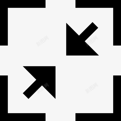 退出全屏模式01svg_新图网 https://ixintu.com 退出 全屏 模式