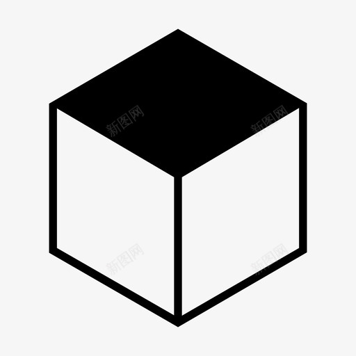 立方体块砖svg_新图网 https://ixintu.com 形状 立方体 块砖 砖块 长方体 多边形 实体