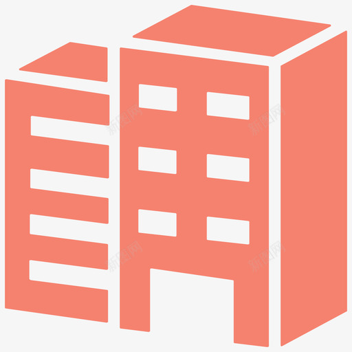 建筑现代公寓城市建筑svg_新图网 https://ixintu.com 公寓 建筑 城市 现代