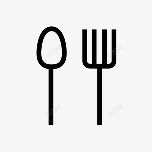 美食刀叉svg_新图网 https://ixintu.com 美食 刀叉