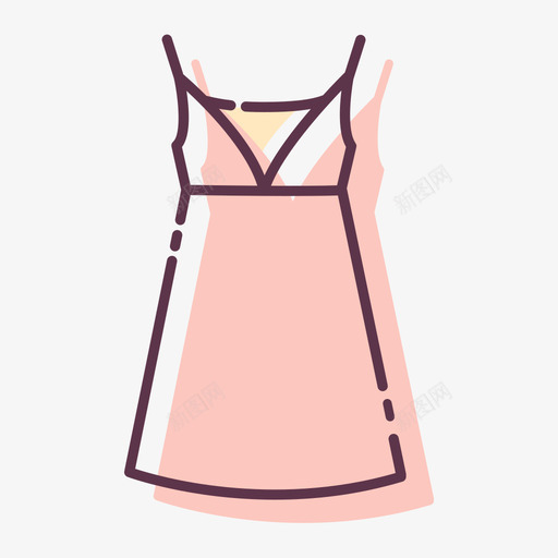 吊带衫svg_新图网 https://ixintu.com 吊带