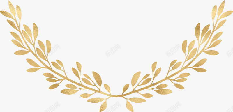 金色枝叶典雅文艺花环边框分割线装饰设计PSpng免抠素材_新图网 https://ixintu.com 金色 枝叶 典雅 文艺 花环 边框 分割线 装饰设计