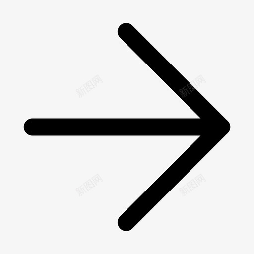 箭头右bsvg_新图网 https://ixintu.com 箭头 向左 线性 扁平 单色 简约 商务 圆润