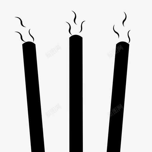烧香svg_新图网 https://ixintu.com 烧香 祭拜