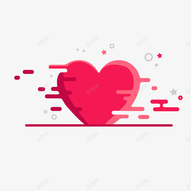 红色爱心图标png_新图网 https://ixintu.com 红色 爱心 元素