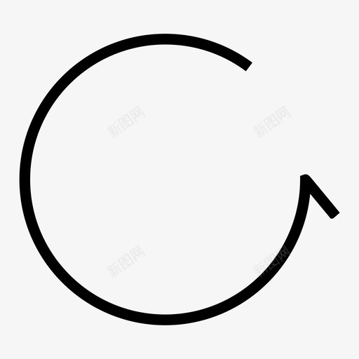 线形图标表操作刷新svg_新图网 https://ixintu.com 线形 图标 操作 刷新