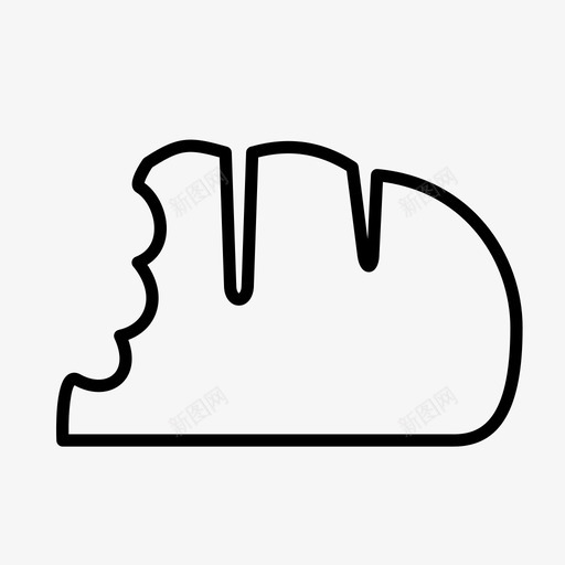 面包垃圾剩饭svg_新图网 https://ixintu.com 面包 垃圾 剩饭 剩菜 包饭 轮廓 软食 食物 食用