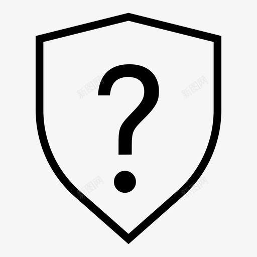 盾牌问题常见问题解答帮助svg_新图网 https://ixintu.com 盾牌 问题 常见 问题解答 帮助 问号 轻型 行动 图标