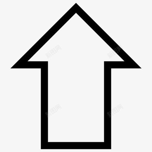 向上上传箭头加svg_新图网 https://ixintu.com 向上 箭头 上传 更多 增加 提升 滚动 图标