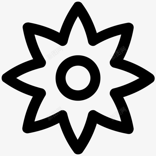 银莲花自然大胆的线条图标svg_新图网 https://ixintu.com 莲花 自然 大胆 线条 图标