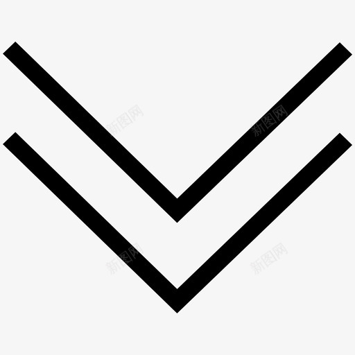 双上拉箭头svg_新图网 https://ixintu.com 箭头