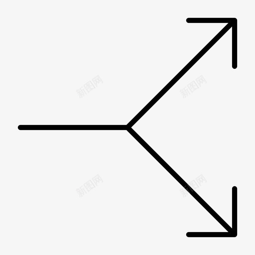 拆分箭头共享分离svg_新图网 https://ixintu.com 箭头 拆分 共享 分离 发送 传递 离婚 分发 断开 对齐