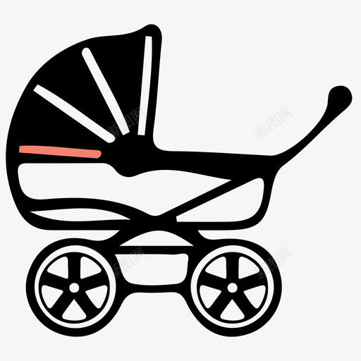婴儿双人手推车svg_新图网 https://ixintu.com 婴儿 双人 手推车