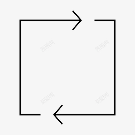 循环箭头方向重用svg_新图网 https://ixintu.com 循环 箭头 方向 重用