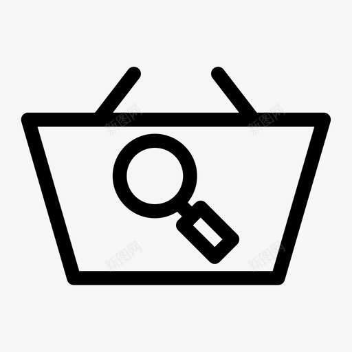 搜索篮查找放大镜svg_新图网 https://ixintu.com 搜索 购物 查找 放大镜 市场 更大 大胆