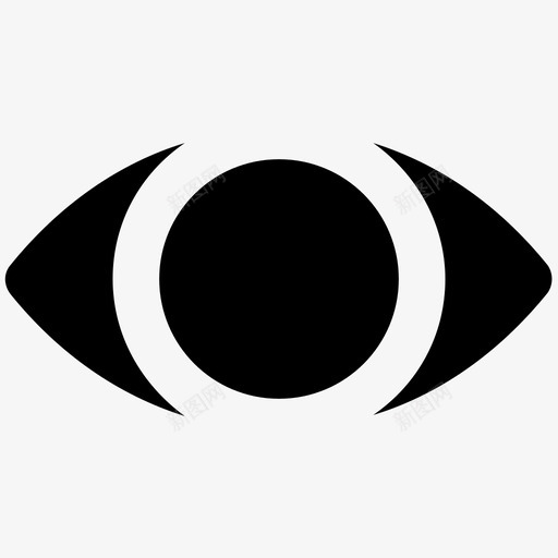 眼睛搜索引擎优化一个营销大胆的固体图标svg_新图网 https://ixintu.com 眼睛 搜索引擎 优化 一个 营销 大胆 固体 图标