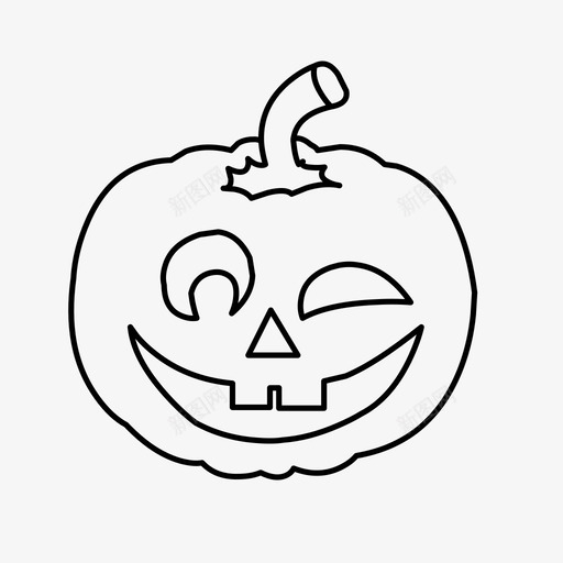 jackolanternjacko灯笼秋季svg_新图网 https://ixintu.com 灯笼 秋季 装饰 万圣节 南瓜