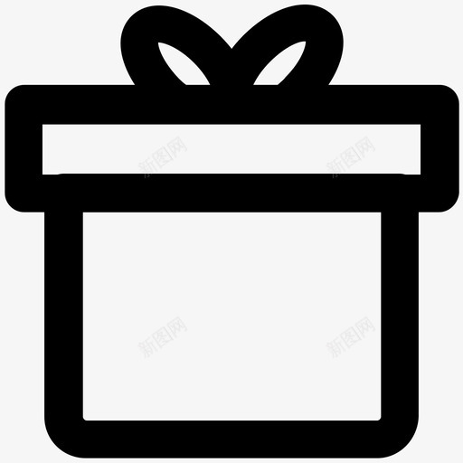 礼物爱情和浪漫加粗线条图标svg_新图网 https://ixintu.com 礼物 爱情 浪漫 加粗 粗线条 图标