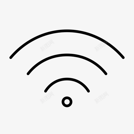 wifi信号发送接收svg_新图网 https://ixintu.com 信号 接收 发送 链接 互联网 连接 广播 通信