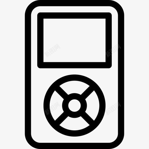 mp3播放器苹果iphonesvg_新图网 https://ixintu.com 播放器 苹果 音乐 智能 设备 线路 图标