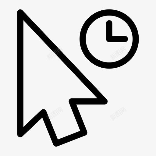 加载光标时钟等待svg_新图网 https://ixintu.com 加载 光标 时钟 等待 用户界面 粗体