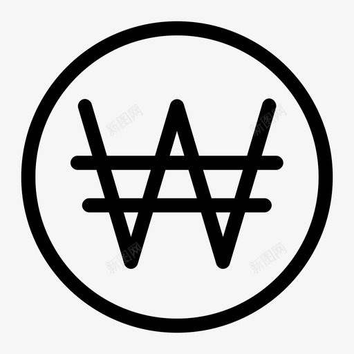 韩元货币堆叠货币货币转换svg_新图网 https://ixintu.com 货币 韩元 堆叠 转换 韩语 通货膨胀 经济 硬币 价值 著名 图标