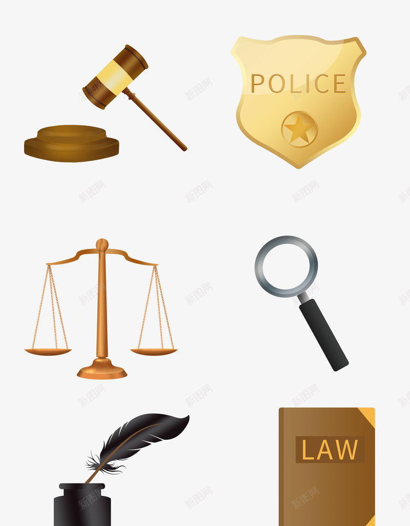 法律司法AIpng免抠素材_新图网 https://ixintu.com 法律 司法