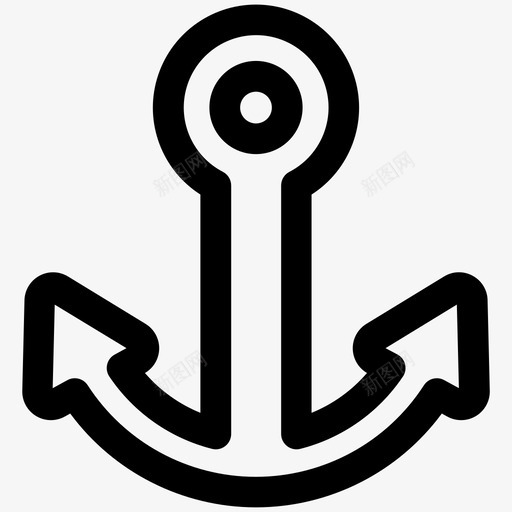 锚链接海锚svg_新图网 https://ixintu.com 链接海 搜索引擎 优化 船锚 大纲
