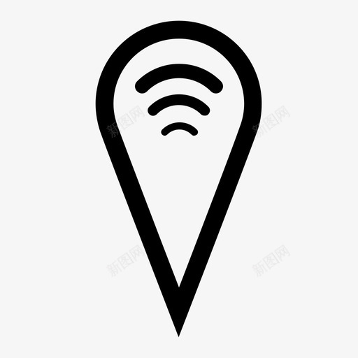 wifi信号连接热点svg_新图网 https://ixintu.com 信号 连接 热点 互联网 无线